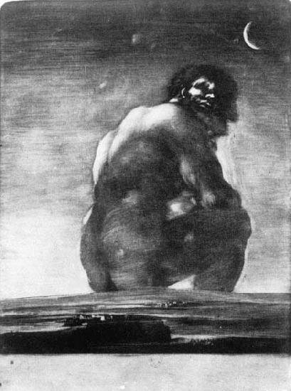 Francisco de goya y Lucientes The Colossus oil painting image